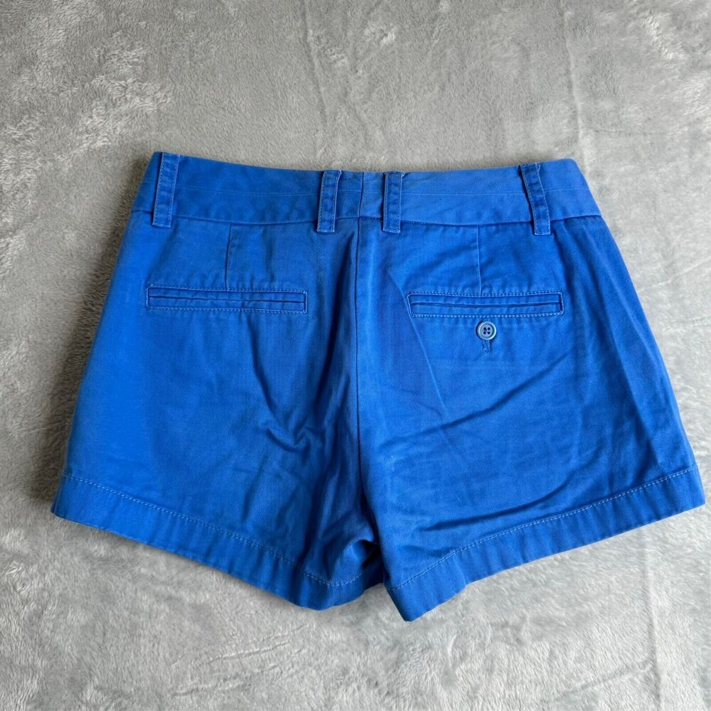J. Crew Factory High-Waist Royal Blue Cotton Shorts